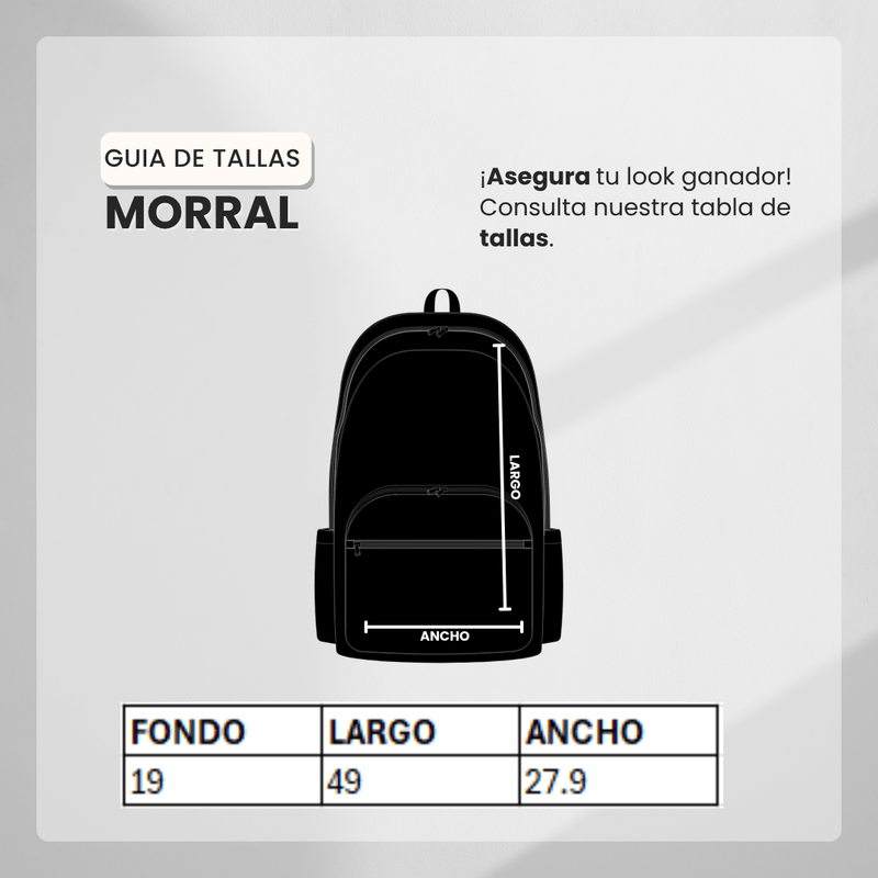 Guía de tallas para Morral NKE MOR25 Azul Oscuro