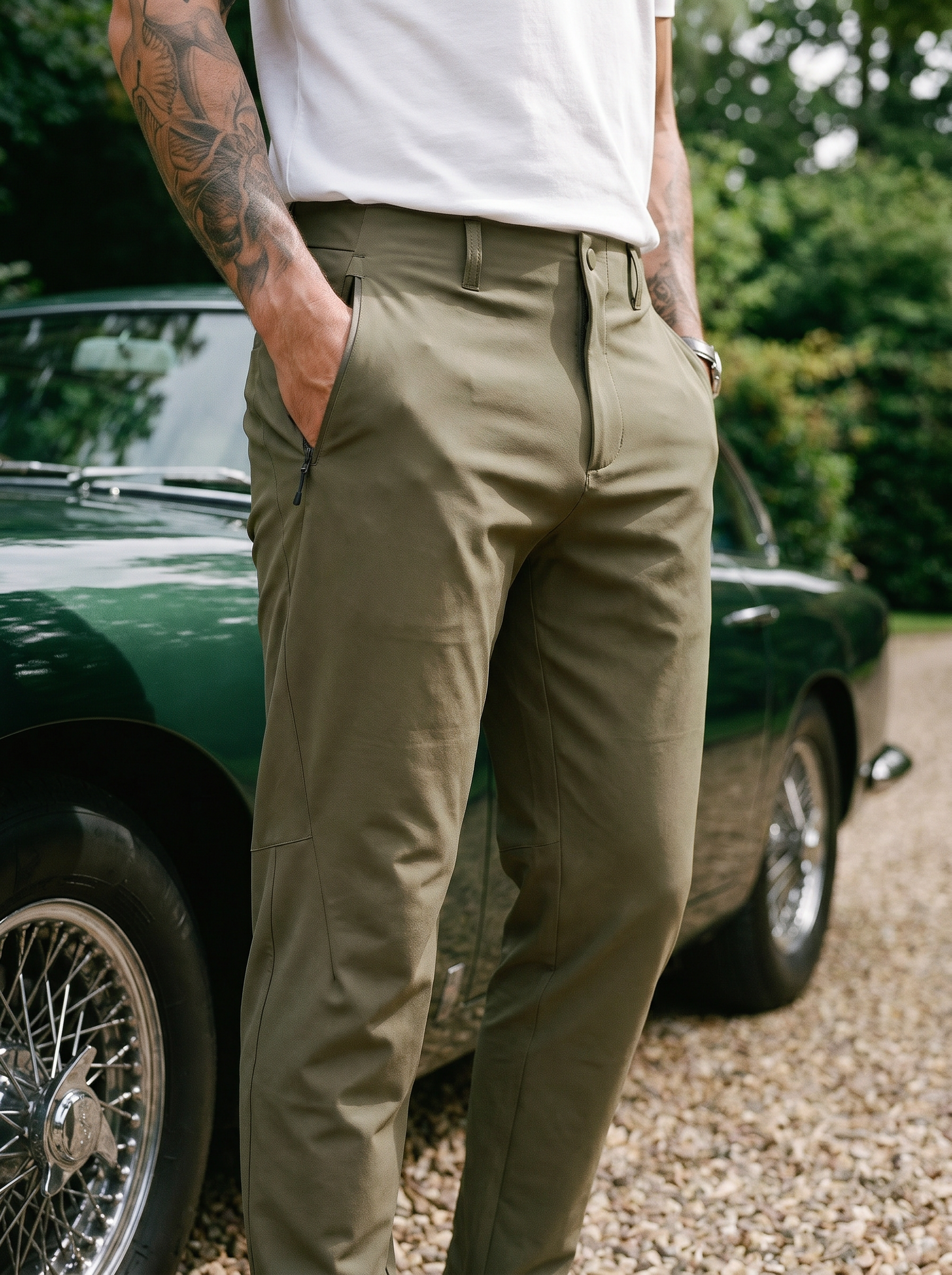 Pantalon Verde Oliva para hombre Ref. 25D654-2