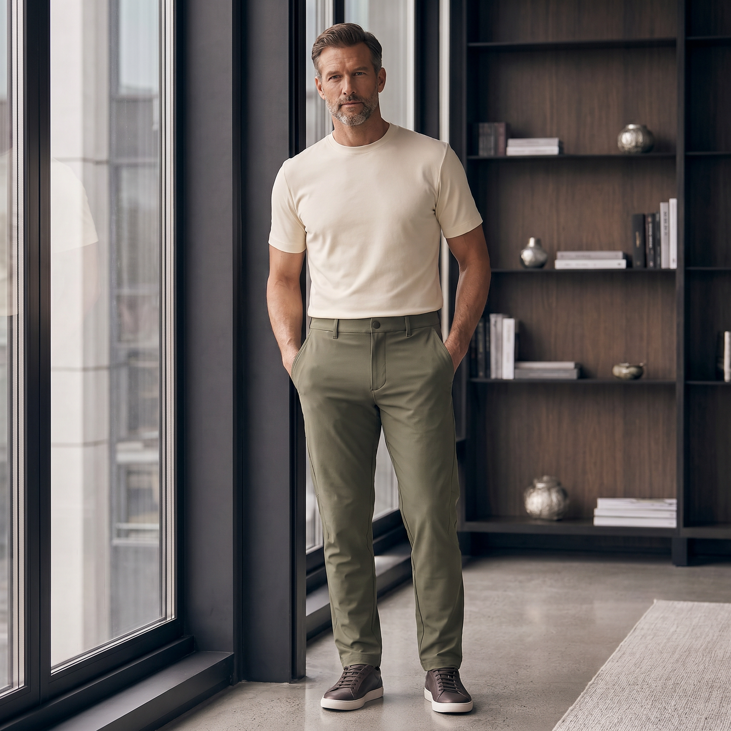 Pantalón 62360 Verde Oliva Para Hombre