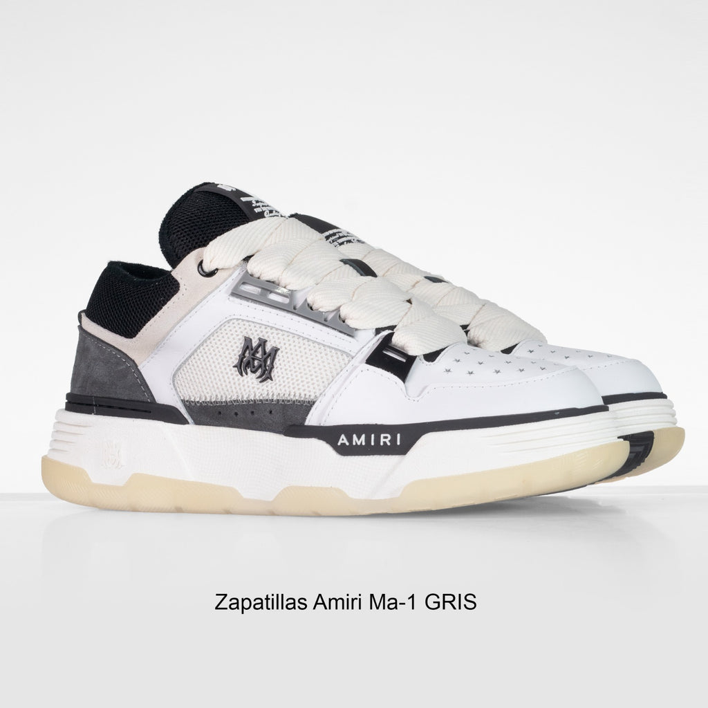 ZAPATILLA AMIRI Ma-1 NEGRO-BLANCO-GRIS