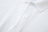 Camiseta 22552# Tipo Polo Blanca Para Hombre