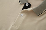 Camiseta 22371# Tipo Polo Khaki Para Hombre