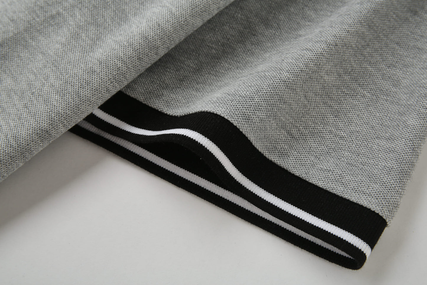 Camiseta 22470# Tipo Polo Gris Para Hombre