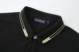 Camiseta 22470 Tipo Polo Negra Para Hombre