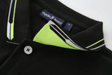 Camiseta 22470 Tipo Polo Negra Para Hombre