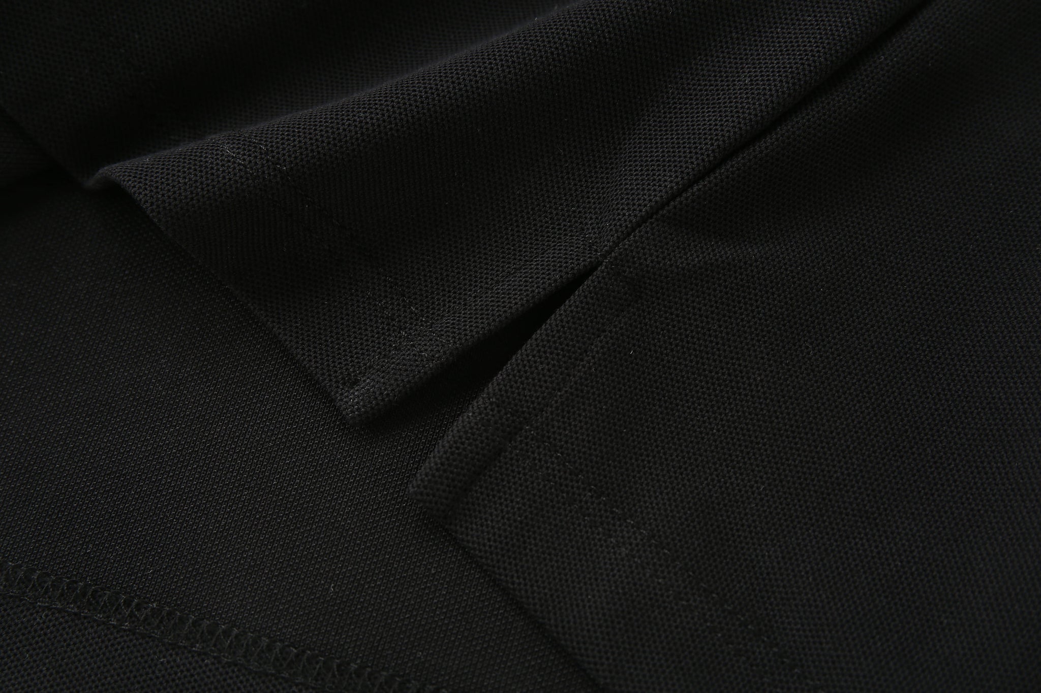 Camiseta 22348# Tipo Polo Negra Para Hombre