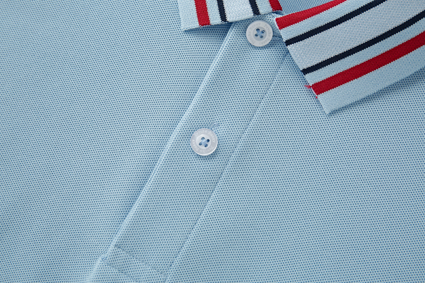 Camiseta 34594# Tipo Polo Azul Para Hombre