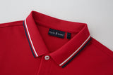 Camiseta 34592# Tipo Polo Roja Para Hombre