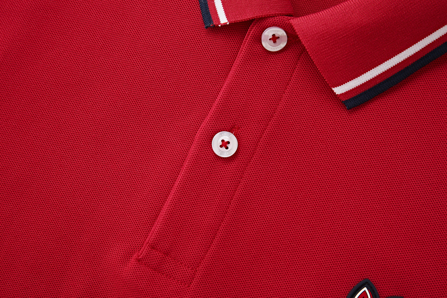 Camiseta 34592# Tipo Polo Roja Para Hombre