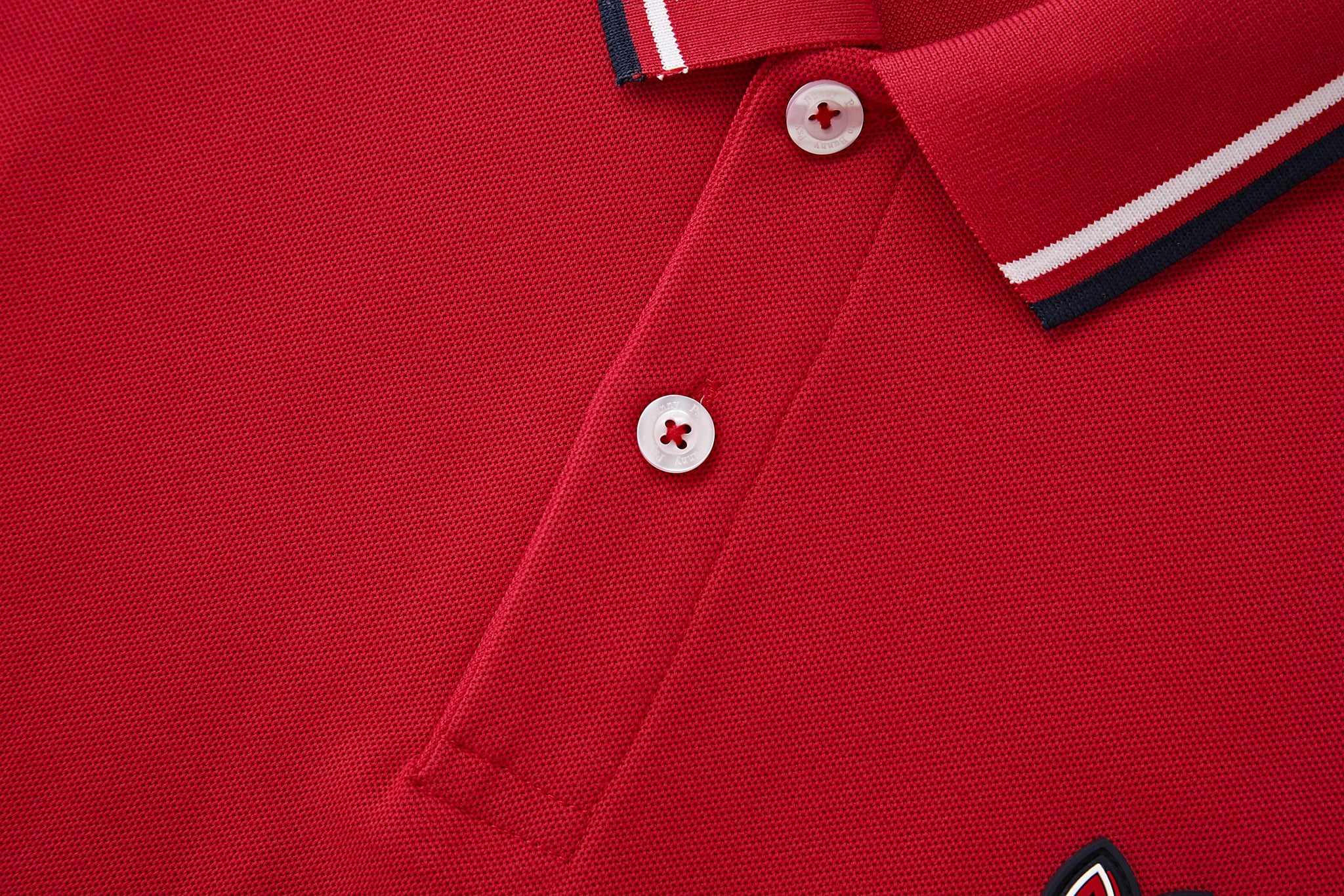 Camiseta 34592# Tipo Polo Roja Para Hombre