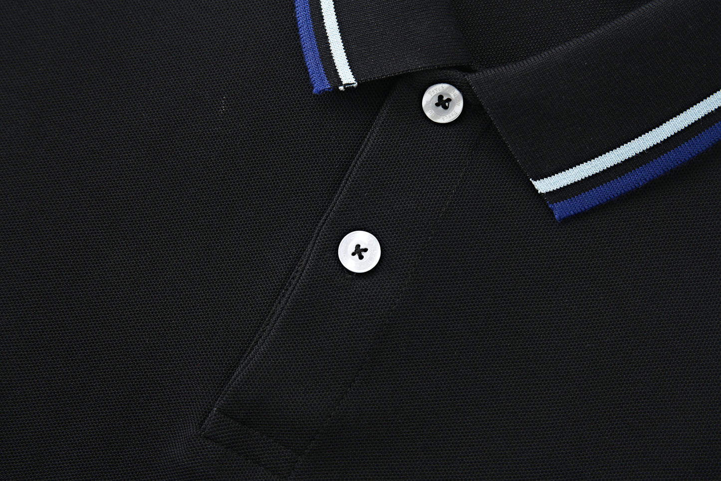 Camiseta 34592# Tipo Polo Negra Para Hombre