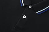 Camiseta 34592# Tipo Polo Negra Para Hombre