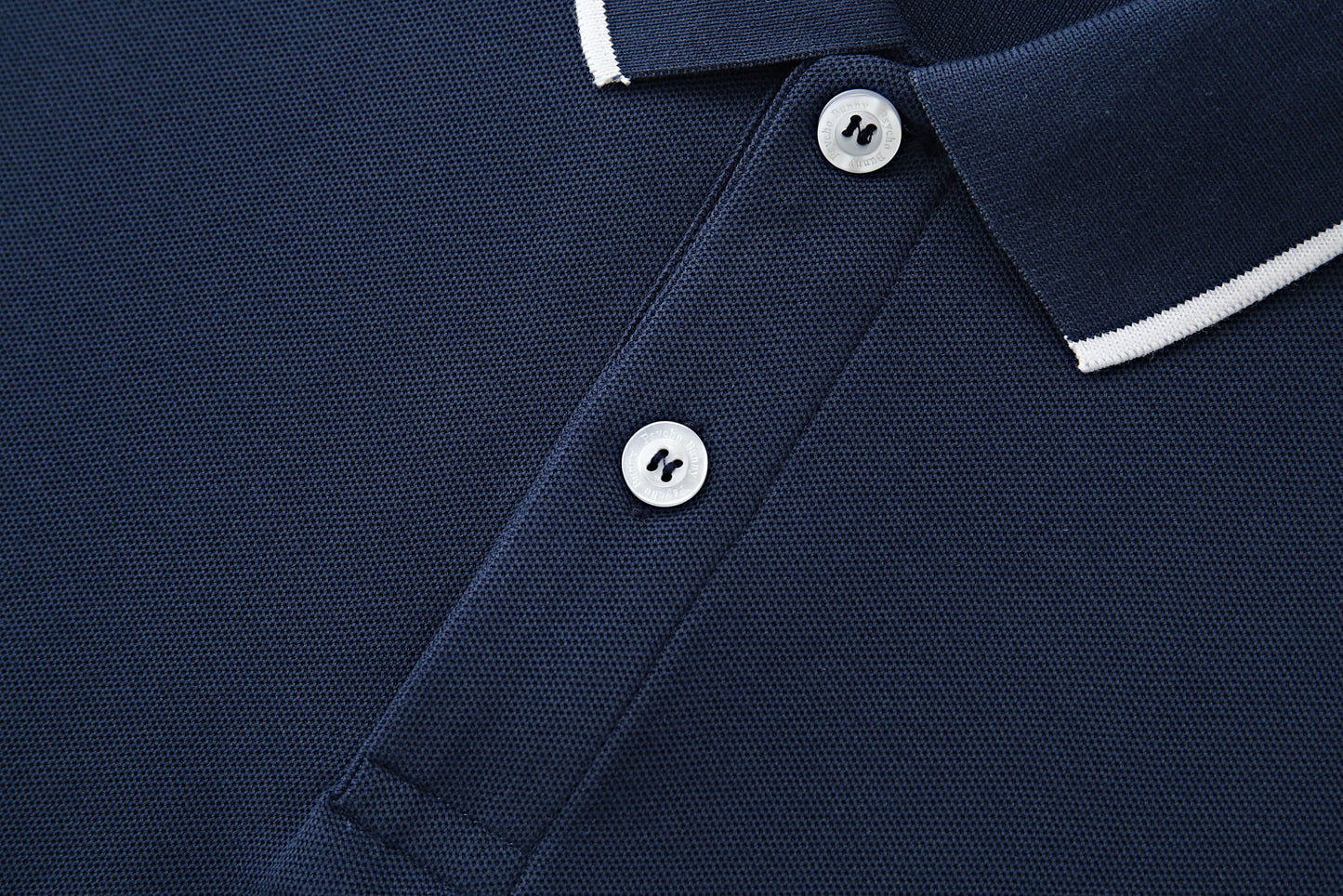 Camiseta 22362# Tipo Polo Azul Oscuro Para Hombre
