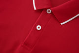 Camiseta 22362# Tipo Polo Roja Para Hombre