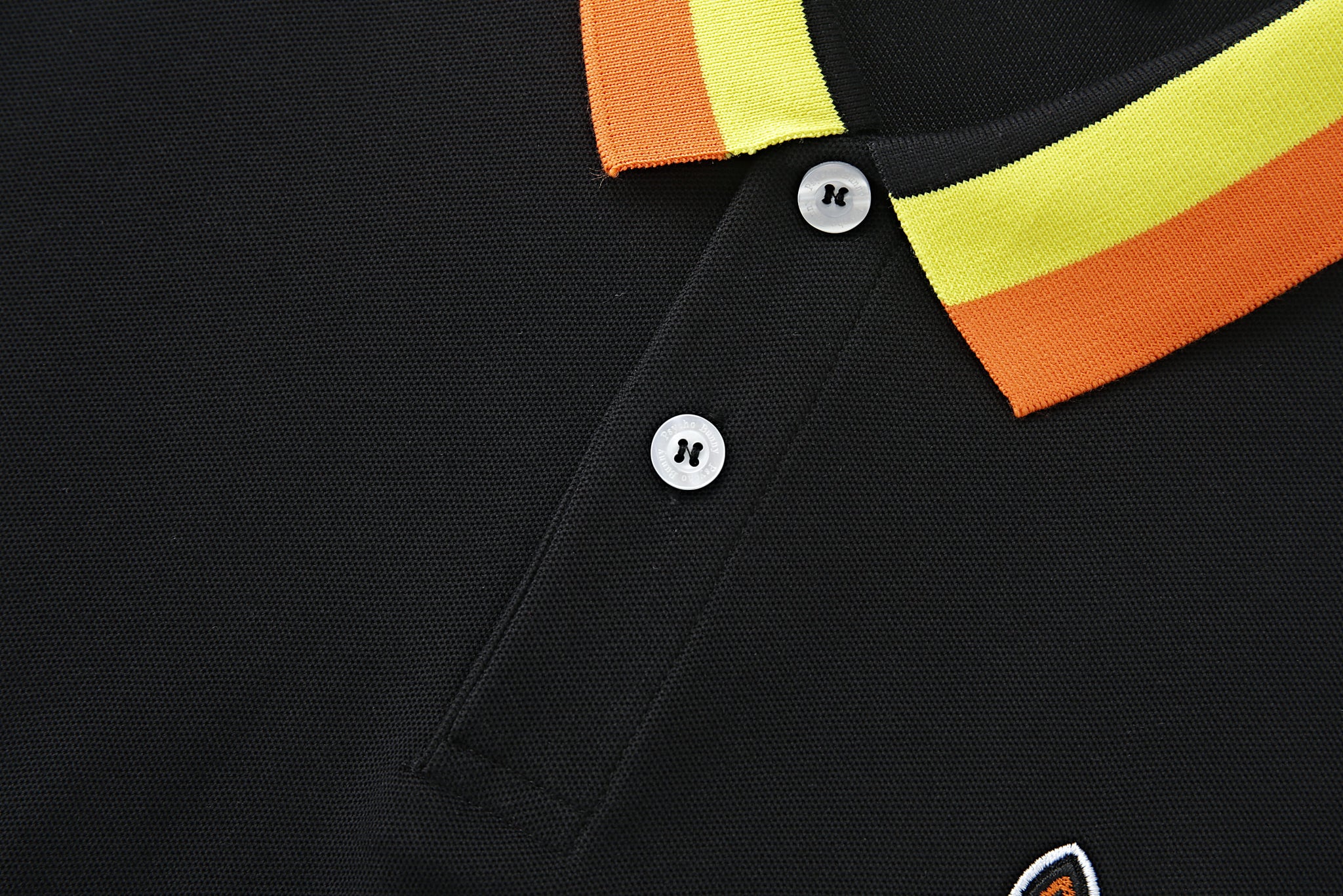 Camiseta 22465# Tipo Polo Negra Para Hombre