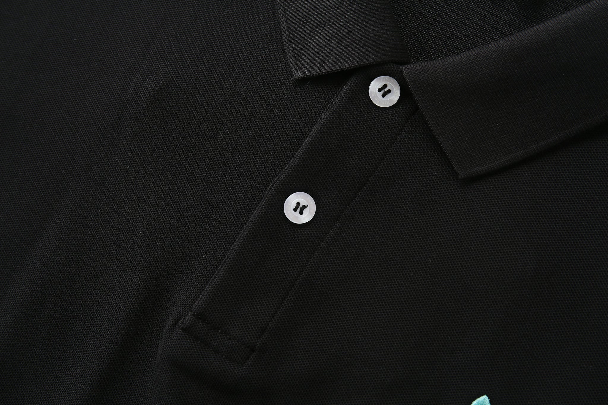 Camiseta 22337# Tipo Polo Negra Para Hombre