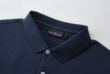 Camiseta 22337# Tipo Polo Azul Oscuro Para Hombre