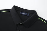 Camiseta 22364# Tipo Polo Negra Para Hombre