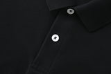 Camiseta 22364# Tipo Polo Negra Para Hombre