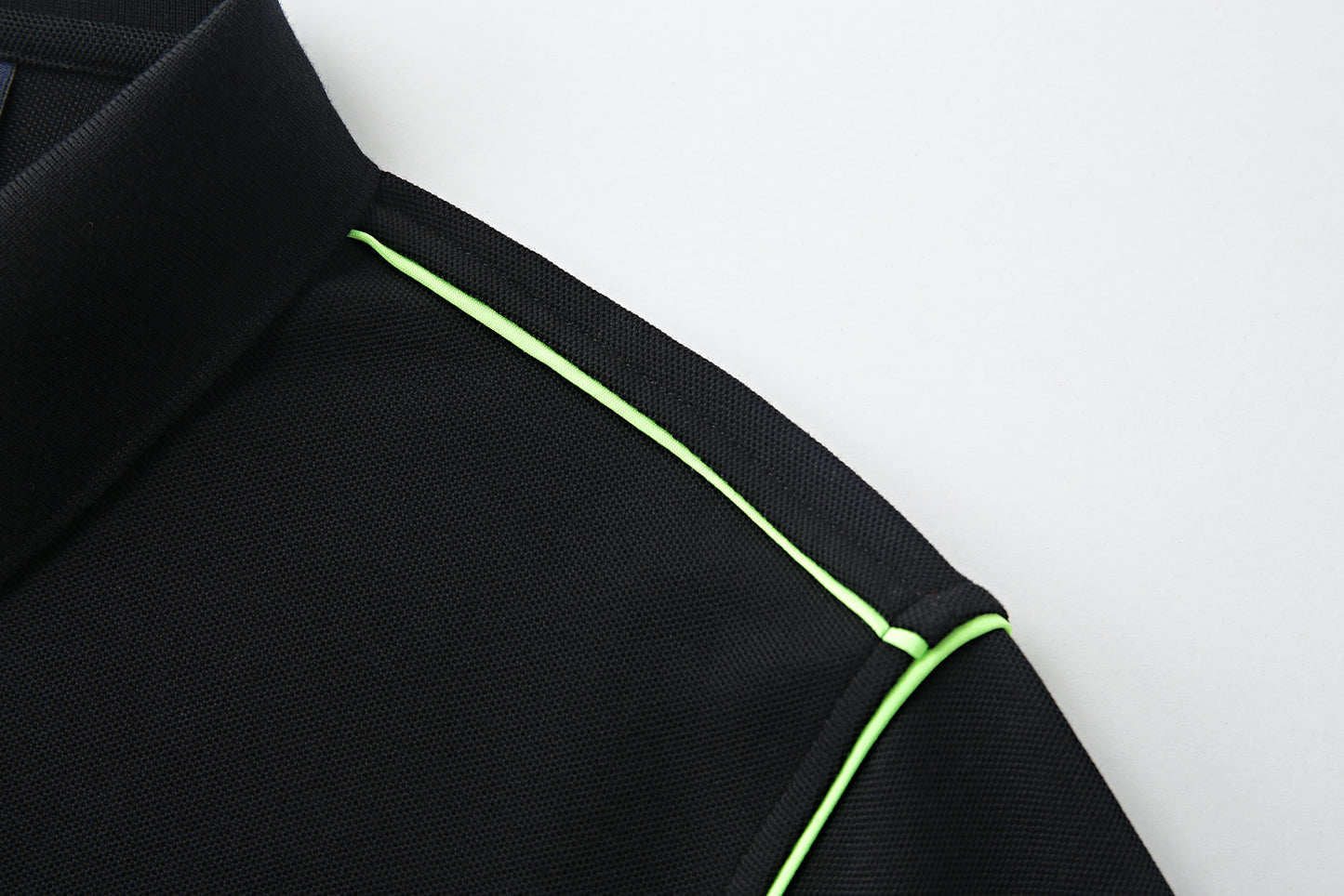 Camiseta 22364# Tipo Polo Negra Para Hombre