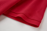 Camiseta 22337# Tipo Polo Roja Para Hombre