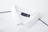 Camiseta 22364# Tipo Polo Blanca Para Hombre