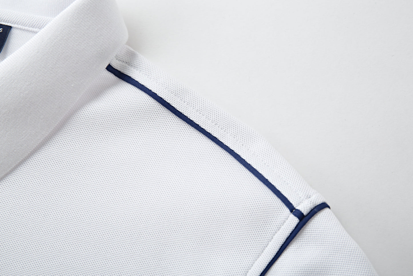 Camiseta 22364# Tipo Polo Blanca Para Hombre