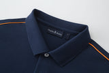 Camiseta 22364# Tipo Polo Azul Oscuro Para Hombre