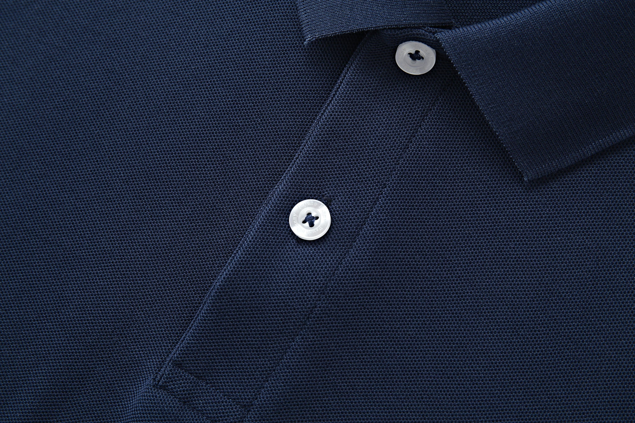 Camiseta 22364# Tipo Polo Azul Oscuro Para Hombre