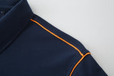 Camiseta 22364# Tipo Polo Azul Oscuro Para Hombre