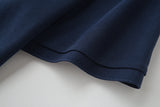 Camiseta 22364# Tipo Polo Azul Oscuro Para Hombre