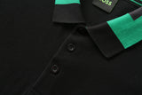 Camiseta BO213# Tipo Polo Negra Para Hombre