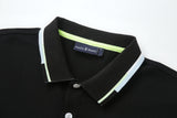 Camiseta 8287-8# Tipo Polo Negra Para Hombre