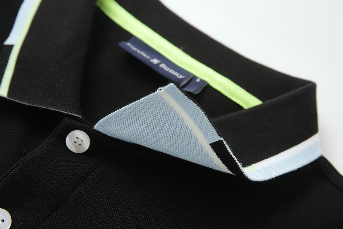 Camiseta 8287-8# Tipo Polo Negra Para Hombre