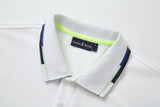 Camiseta 8287-8# Tipo Polo Blanca Para Hombre