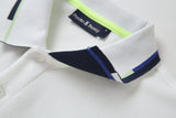 Camiseta 8287-8# Tipo Polo Blanca Para Hombre