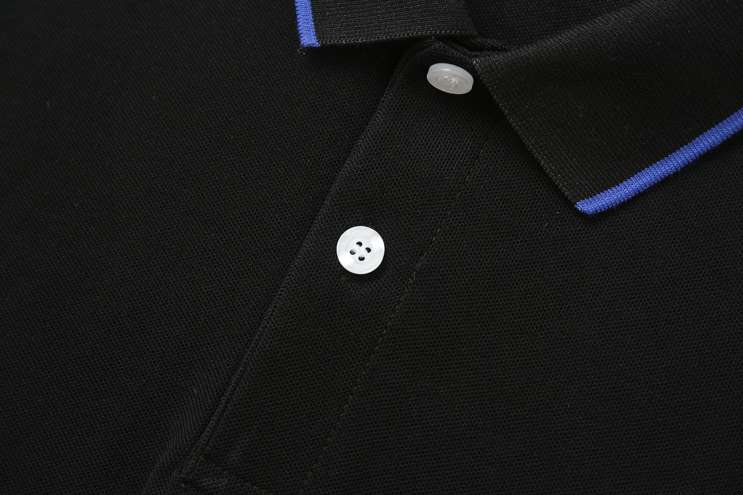 Camiseta 8284-8# Tipo Polo Negra Para Hombre