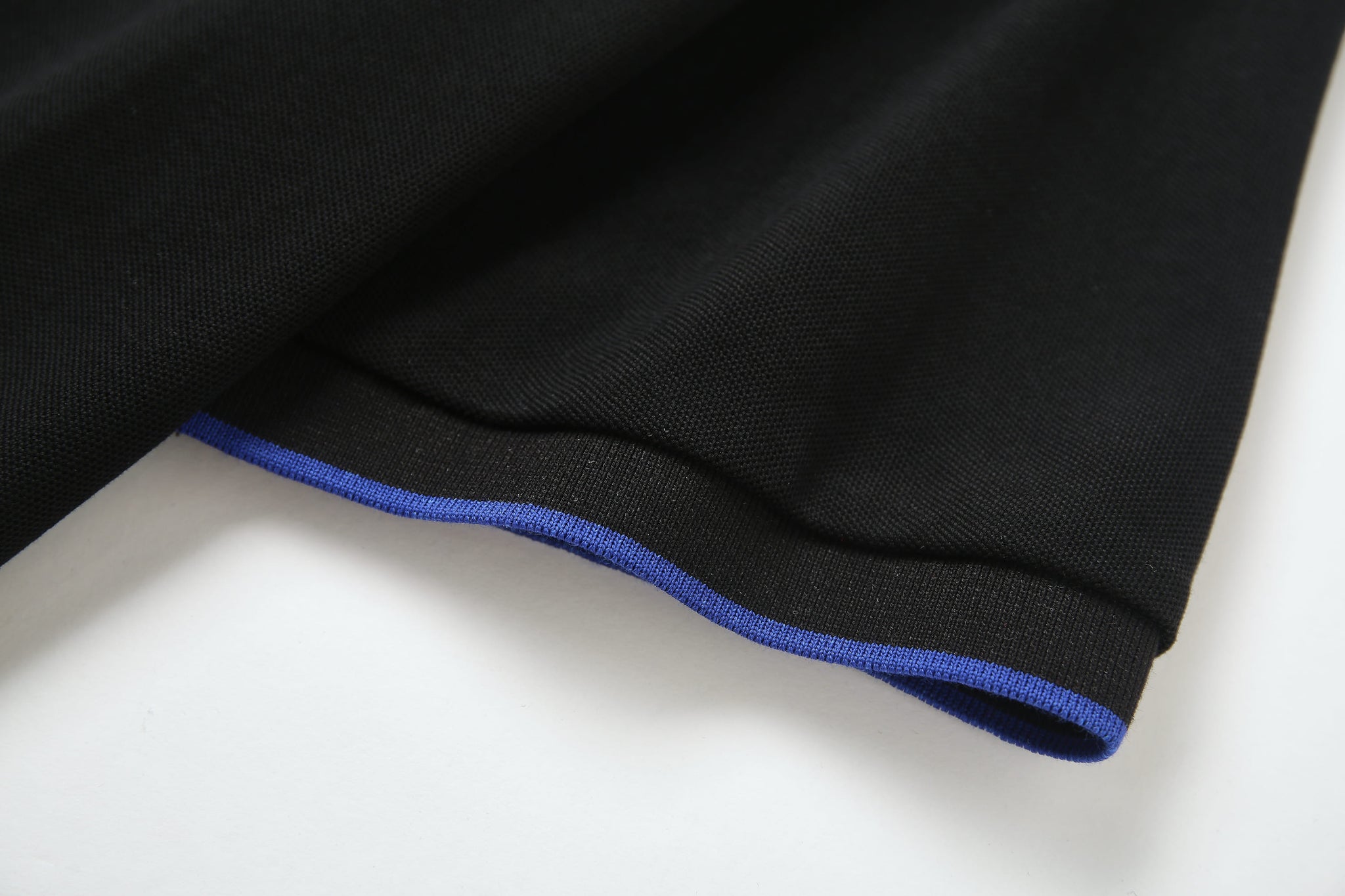 Camiseta 8284-8# Tipo Polo Negra Para Hombre