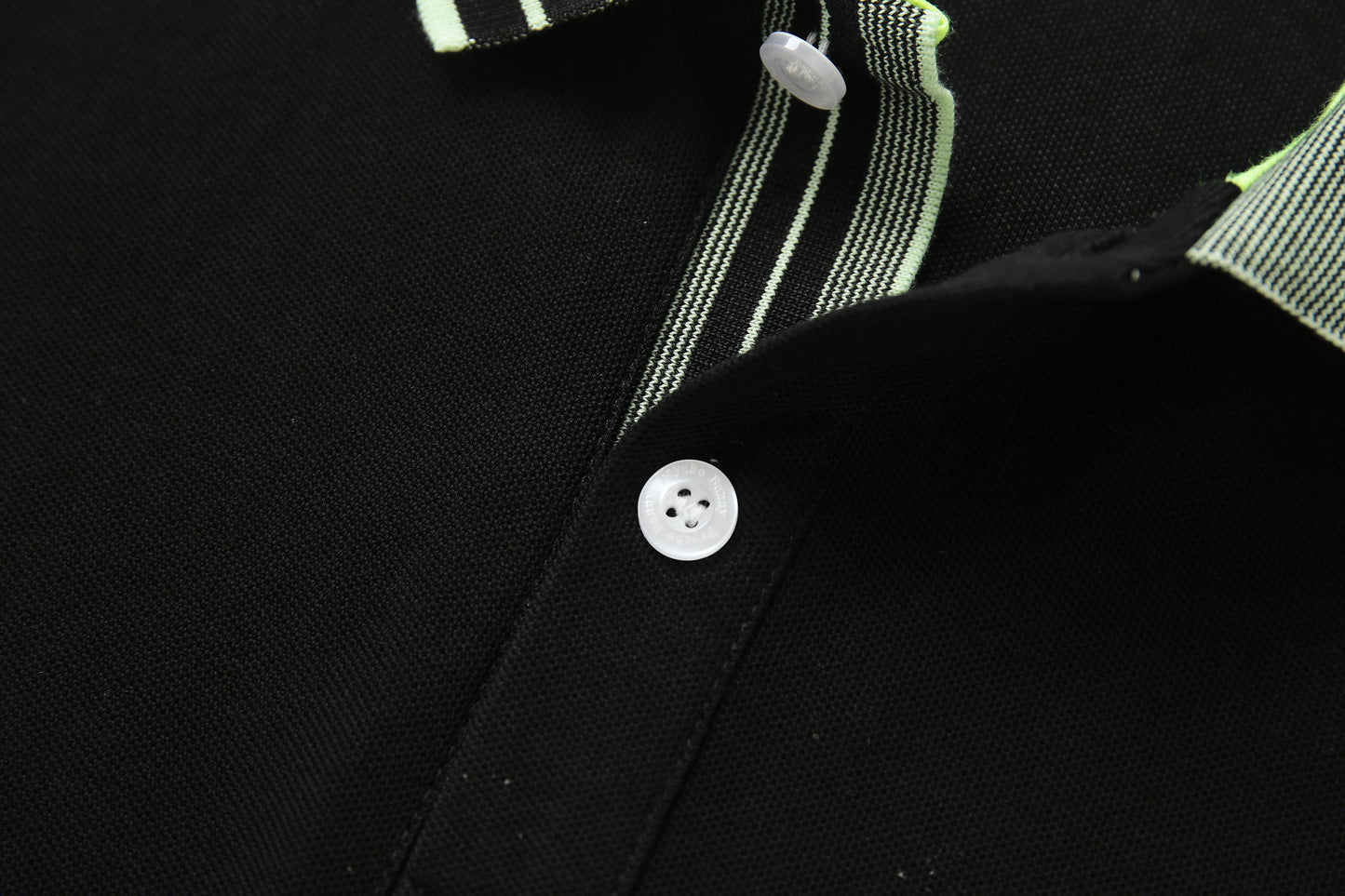 Camiseta 8286-8# Tipo Polo Negra Para Hombre