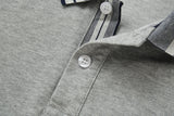 Camiseta 8286-8# Tipo Polo Gris Para Hombre