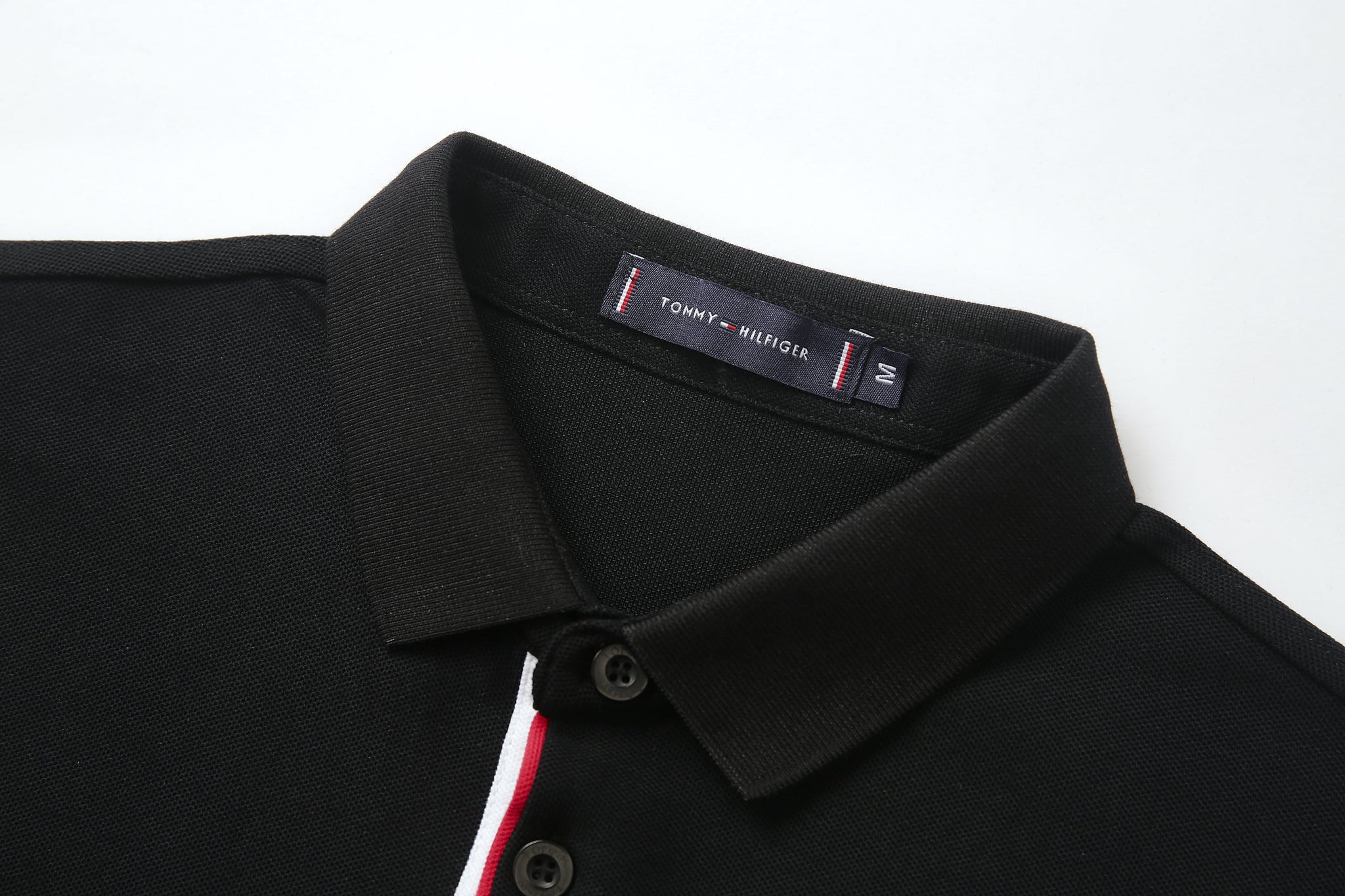 Camiseta T369-8# Tipo Polo Negra Para Hombre