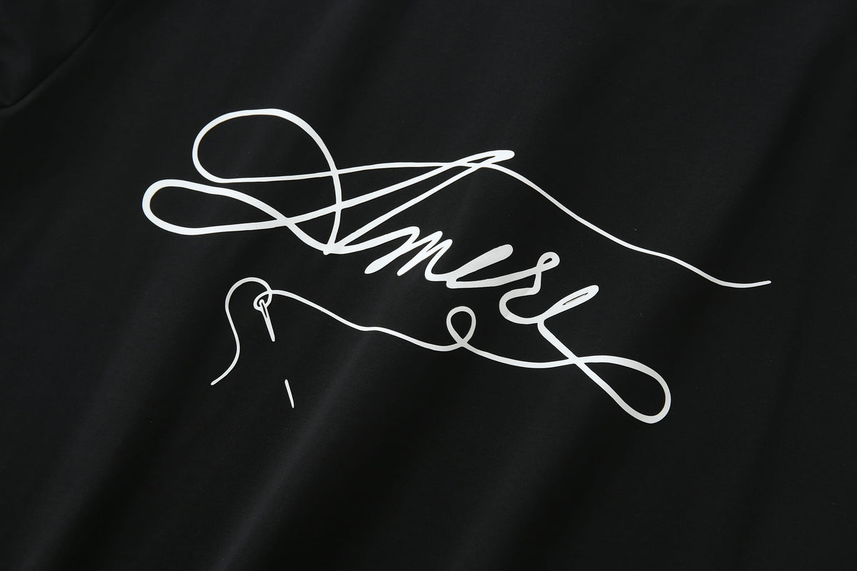 Camiseta 66643 Estampada Negra Para Hombre