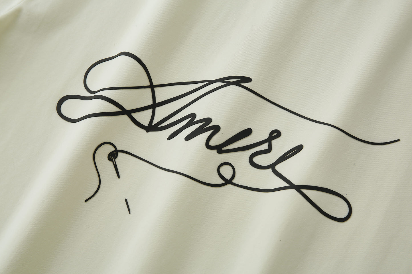 Camiseta 66643 Estampada Crema Para Hombre