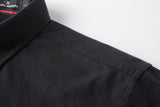 Camisa 50004 Negra Manga Larga para Hombre