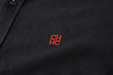 Camisa 50004 Negra Manga Larga para Hombre