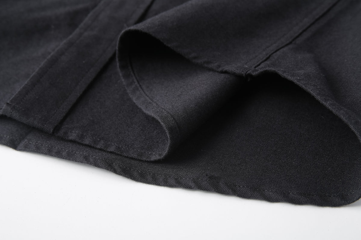 Camisa 50004 Negra Manga Larga para Hombre