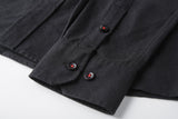Camisa 50004 Negra Manga Larga para Hombre