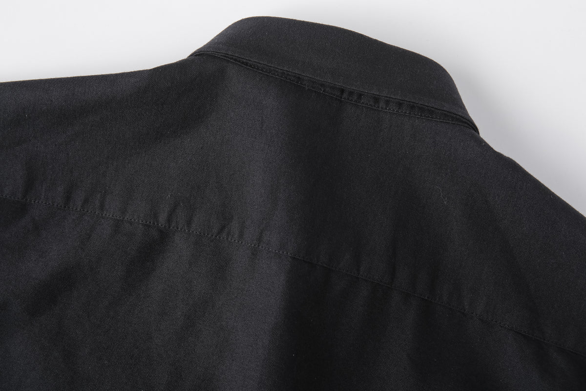 Camisa 50004 Negra Manga Larga para Hombre