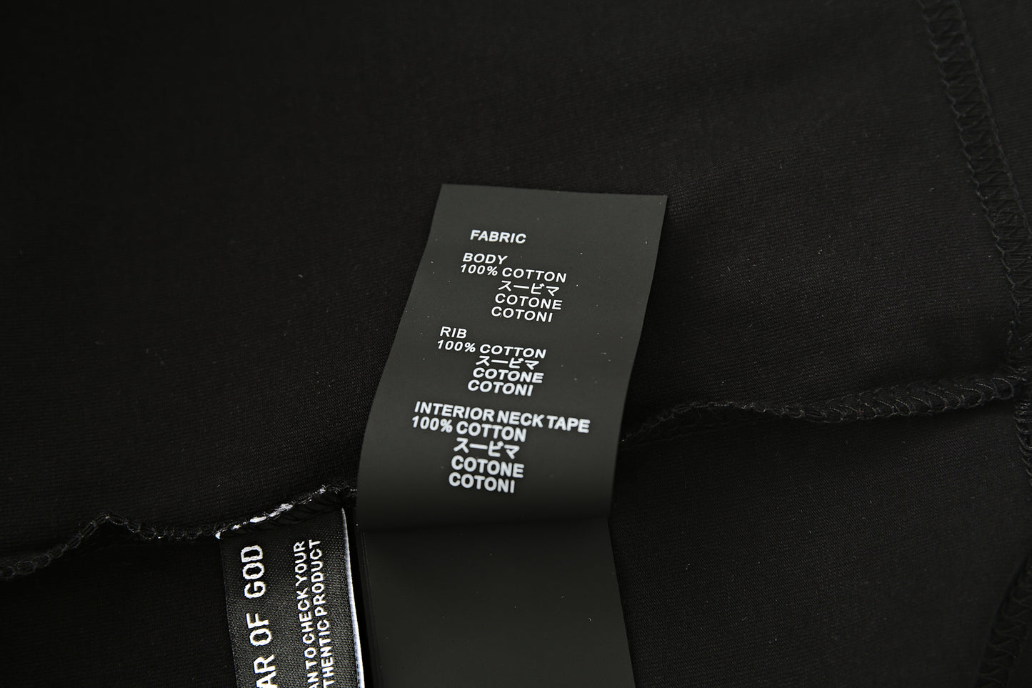 Camiseta 834036 Oversize Negra Para Hombre