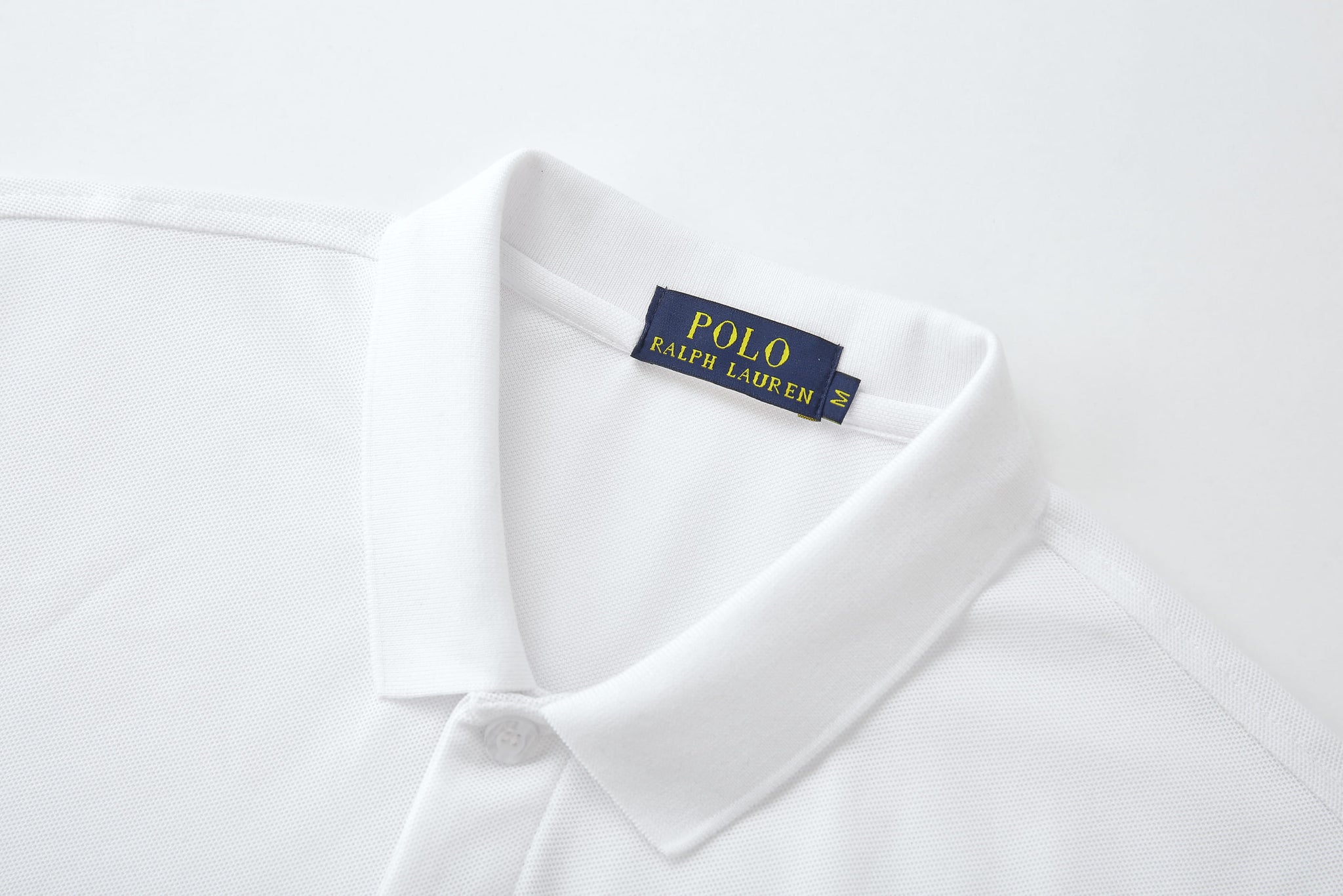 Camiseta 13614# Tipo Polo Blanca Para Hombre